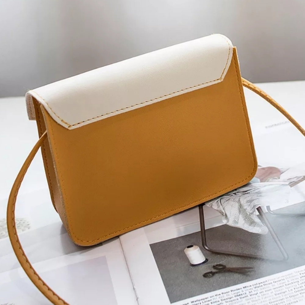 Soft vegan leather Crossbody Messanger bag purse - Picture 8 of 8